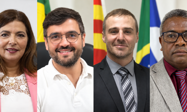 Montagem com quatro retratos para a matéria sobre a gratuidade dos ônibus em Ilhéus.
